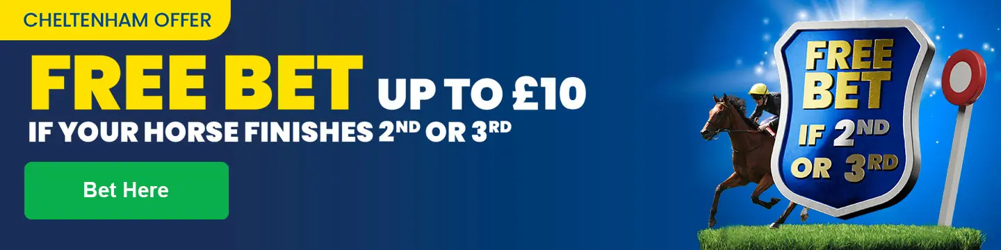 Freebet if 2nd or 3rd