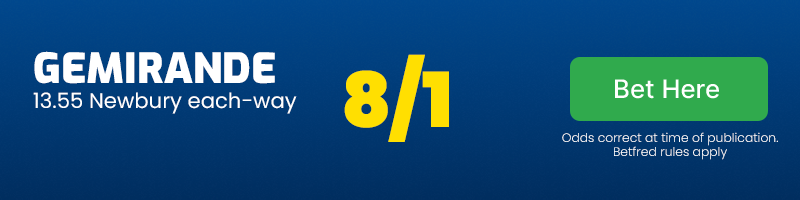 Gemirande each-way newbury 13. 55