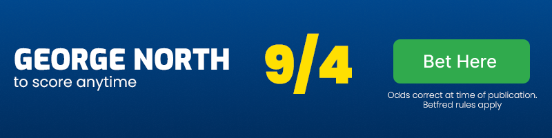 George north to score anytime at 9-4