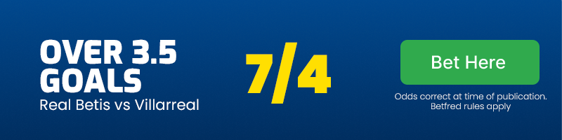 Over 3. 5 goals at 7/4