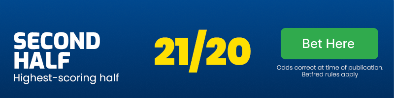 Second half at 21/20