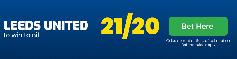 Leeds united to win to nil at 21-20