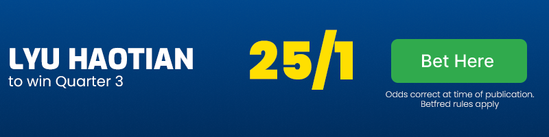 Lyu haotian to win q3 at 25-1