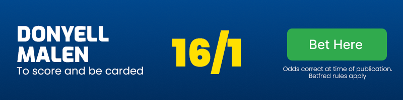 Malen to score and be carded