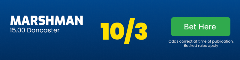 Marshman 15. 00 doncaster