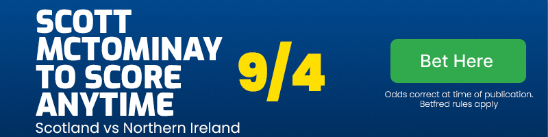 Scott mctominay to score anytime at 9/4