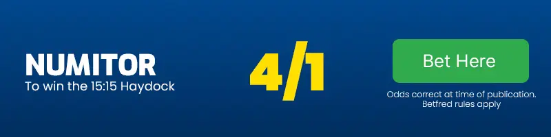 Numitor to win the 15. 15 haydock at 4-1