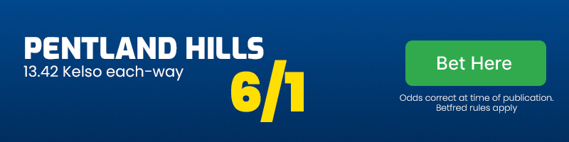 Pentland hills 13. 42 kelso each-way