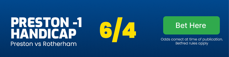 Preston -1 handicap at 6/4