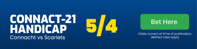 Connacht -21 handicap at 5/4