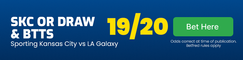 Sporting kansas city or draw vs la galaxy & btts at 19-20