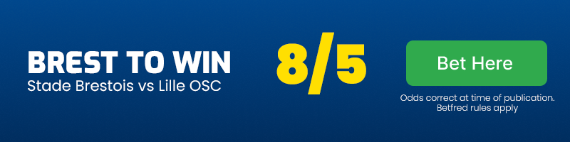 Stade brestois to beat lille osc at 8-5