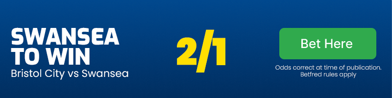 Swansea to win at 2/1