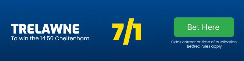 Trelawne to win the 14. 50 cheltenham at 7-1