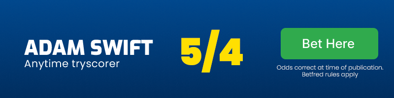 Adam swift to score v catalans @ 5/4