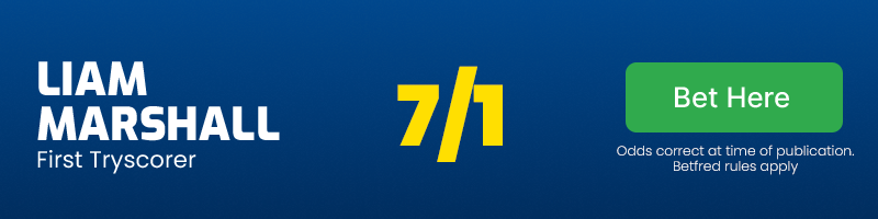 Liam marshall to score first @ 7/1