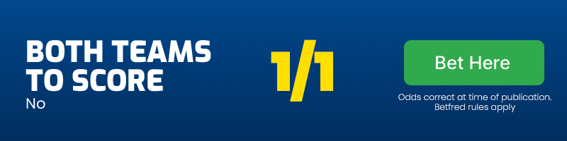 Both teams to score no @ 1/1