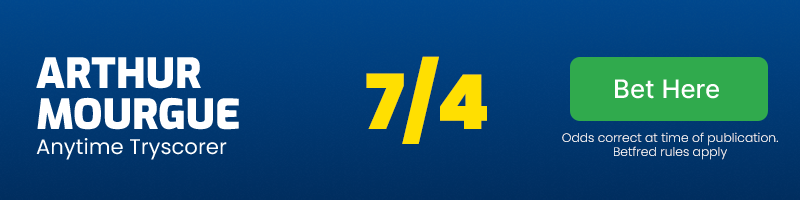 Arthur mourgue anytime tryscorer @ 7/4