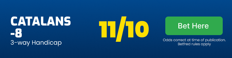 Catalans -8 @ 11/10