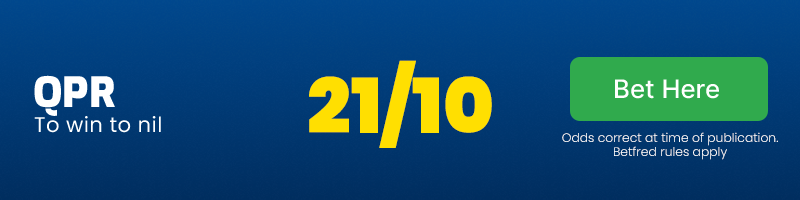 Qpr to beat sheff wed to nil @ 21/10