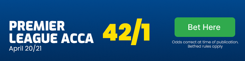 Premier league acca at 42/1