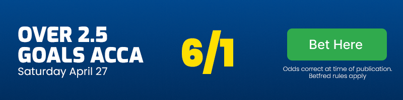 Over 2. 5 acca at 6/1