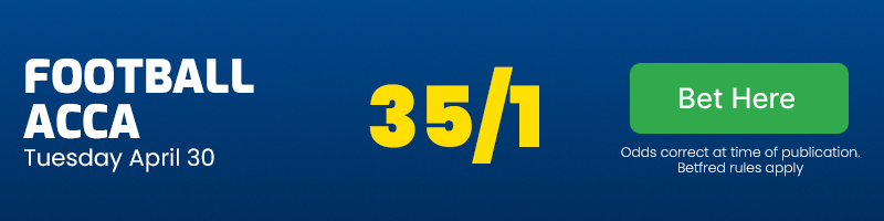 Football acca at 35/1