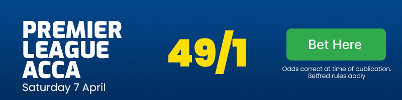 Premier league acca at 49/1