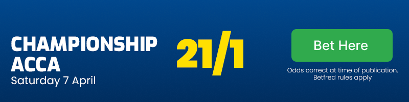 Championship acca at 21/1