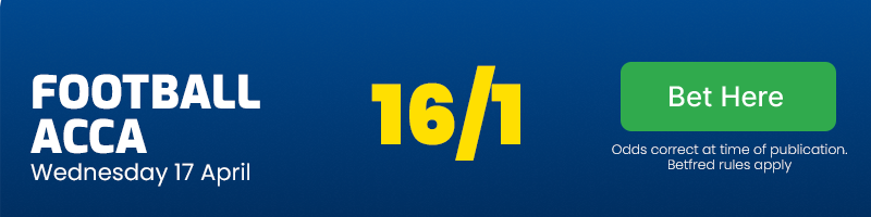 Football acca at 16/1