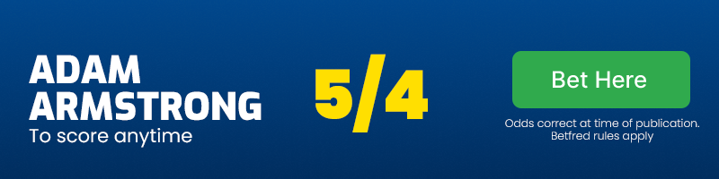 Adam armstrong to score anytime at 5/4