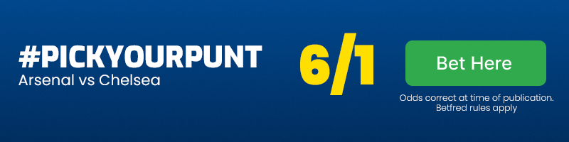 Arsenal vs chelsea pyp at 6-1