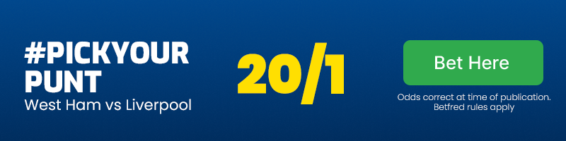 #pickyourpunt at 20/1