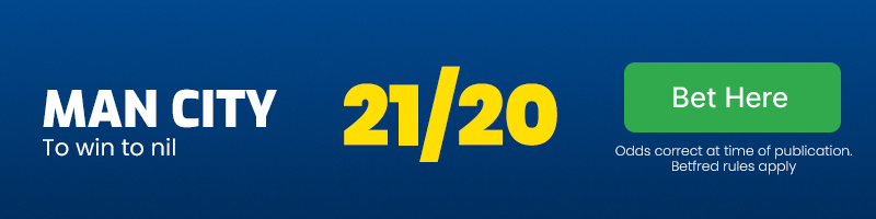 Man city to win to nil at 21/20