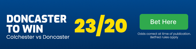 Doncaster to win at 23/20
