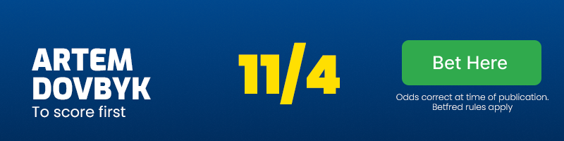 Artem dovbyk to score first at 11/4