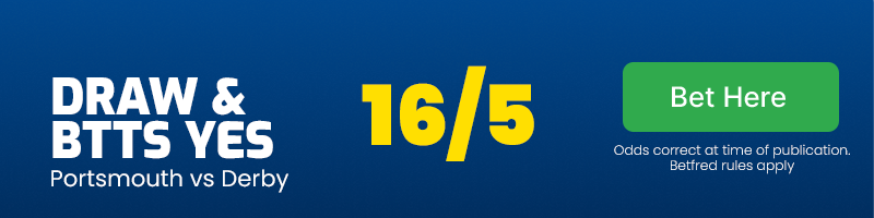 Draw and both teams to score at 16/5