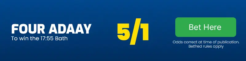 Four adaay to win the 17. 55 bath at 5-1