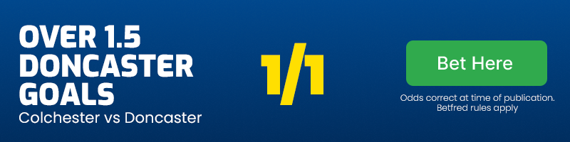 Over 1. 5 doncaster goals at 1/1