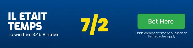 Il etait temps to win the 13. 45 aintree at 7-2