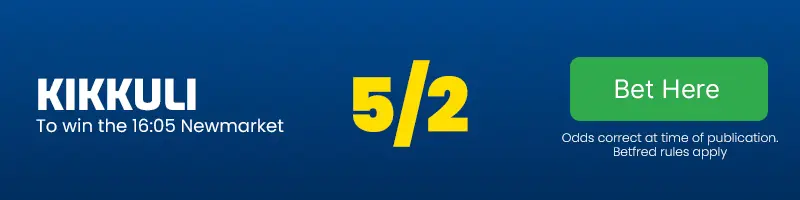 Kikkuli to win the 16. 05 newmarket at 5-2
