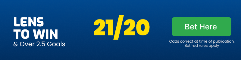 Lens to beat lorient & over 2. 5 goals at 21-20