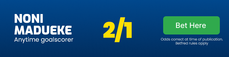 Noni madueke anytime scorer at 2/1