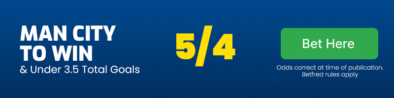 Man city to beat wolves & under 3. 5 goals at 5-4