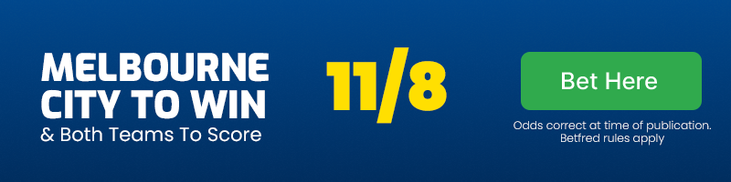 Melbourne city to beat western united & both teams to score at 11-8