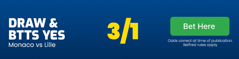 Draw and both teams to score at 3/1