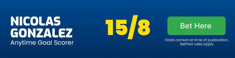 Nicolas gonzalez anytime goalscorer in fiorentina vs club bruges at 15-8