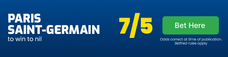 Psg to win to nil at 7-5