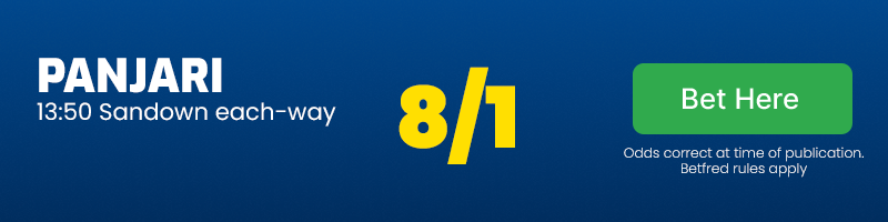 Panjari 13. 50 sandown each-way