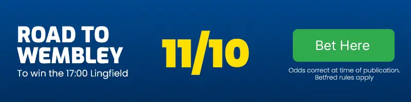 Road to wembley to win the 17. 00 lingfield at 11-10